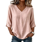 👗 50% OFF NOW! 💥Women's Casual V-Neck 3/4 Sleeve Blouse