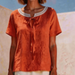 💖Sommer-Sale 2026 – 50 % Rabatt💥Elegantes Damen-Top mit Spitzenbesatz und Bindeband am Hals