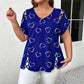 📢📢50% RABATT !!⏰Damen Lässiges V-Ausschnitt Kurzarm T-Shirt