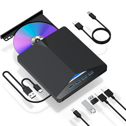 Externes DVD-Laufwerk USB 3.0 & Typ-C CD-Brenner