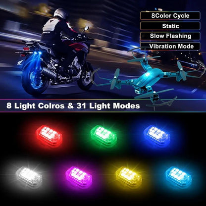 8 Farben Wireless LED -Leuchten mit Fernbedienung