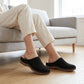 Damen Perforierte Slip-On Plateau-Mules