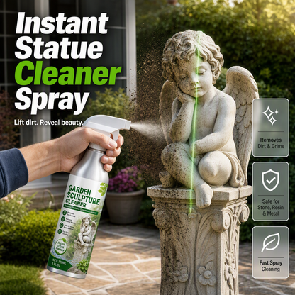 Leistungsstarkes Reinigungsspray für Gartenskulpturen
