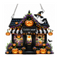Halloween DIY Glitzer-Kunst-Hängeornament-Set