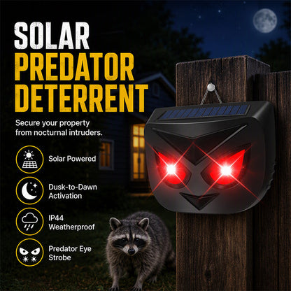 🔥HEISSER VERKAUF 50% RABATT🔥 Solarbetriebener Tiervertreiber mit blinkenden LED-Leuchten