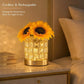 🌻💡 Echt wirkende Sonnenblume Nachttischlampe – Mit warmem Ambiente-Licht & stufenloser Dimmbarkeit für Wohn- & Schlafzimmer