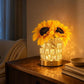 🌻💡 Echt wirkende Sonnenblume Nachttischlampe – Mit warmem Ambiente-Licht & stufenloser Dimmbarkeit für Wohn- & Schlafzimmer