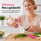 ✂️🌿 5-lagige Profi-Kräuterschere aus Edelstahl – Schnelles Schneiden von Koriander & Frühlingszwiebeln in Sekunden