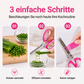 ✂️🌿 5-lagige Profi-Kräuterschere aus Edelstahl – Schnelles Schneiden von Koriander & Frühlingszwiebeln in Sekunden