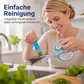 ✂️🌿 5-lagige Profi-Kräuterschere aus Edelstahl – Schnelles Schneiden von Koriander & Frühlingszwiebeln in Sekunden
