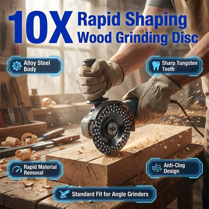 💥 50% Rabatt! 🔧 Schleifscheibe für Holzbearbeitung – 92 mm, 65Mn-Stahl, 16 mm Bohrung. Hunderte scharfer Zähne, optimierter Spanabtrag. Für Holz, Gummi & Kunststoff. Ideal für Winkelschleifer✅