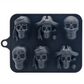 💀 3D-Totenkopf-Eiswürfelform aus Silikon mit Deckel – Lustige, langsam schmelzende Eisform für Whiskey, Cocktails und Halloween-Drinks