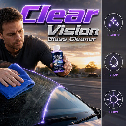 🌧️🌙 Profi-Glasreiniger gegen Blendung & Regen – Mehr Sicherheit beim Fahren | Kompakter 50ml Glasreiniger für unterwegs