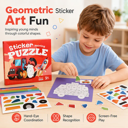 Aktivitätsbuch mit geometrischen Aufklebern für Kinder