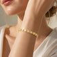 💖Goldfarbenes Herz-Gliederarmband für Damen