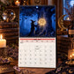 🌙🔮Hexenkalender 2027 – Mystischer 12-Monats-Hexenkalender, Wandplaner „Verzauberter Wald“ für Wicca-, Hexen- und Magieliebhaber