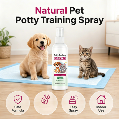 🌿🐕 Natürliches Töpfchentraining-Spray für Hunde & Katzen – Mit Pheromon-Lockstoffen zur Stubenreinheit