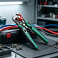 🔧⚡ 3-in-1 Industrielle Abisolierzange mit automatischer Einstellung – Schneiden, Abisolieren & Crimpen für Profis | Premium Qualität