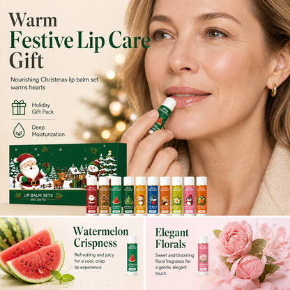 🎄 50% Rabatt! ✨Weihnachts-Lippenpflegeset – Feuchtigkeit & Pflege, ideal als Geschenk🎁