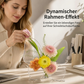 ✨🦋 Transparente Acrylvase mit Schmetterlingskunst-Motiv – Stilvolle Tischdeko
