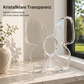 ✨🦋 Transparente Acrylvase mit Schmetterlingskunst-Motiv – Stilvolle Tischdeko