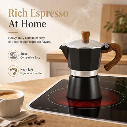 Klassische italienische Moka-Kanne für den Hausgebrauch