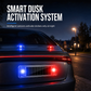 Solarbetriebene Auto-Simulations-Diebstahlwarnleuchte