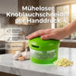 🧄⚡️ Müheloser Knoblauchhacker mit Druckmechanismus – In Sekunden fein gehackt, ohne Tränen & Geruch an den Händen